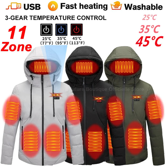 11 Areas Heated Jacket Vest