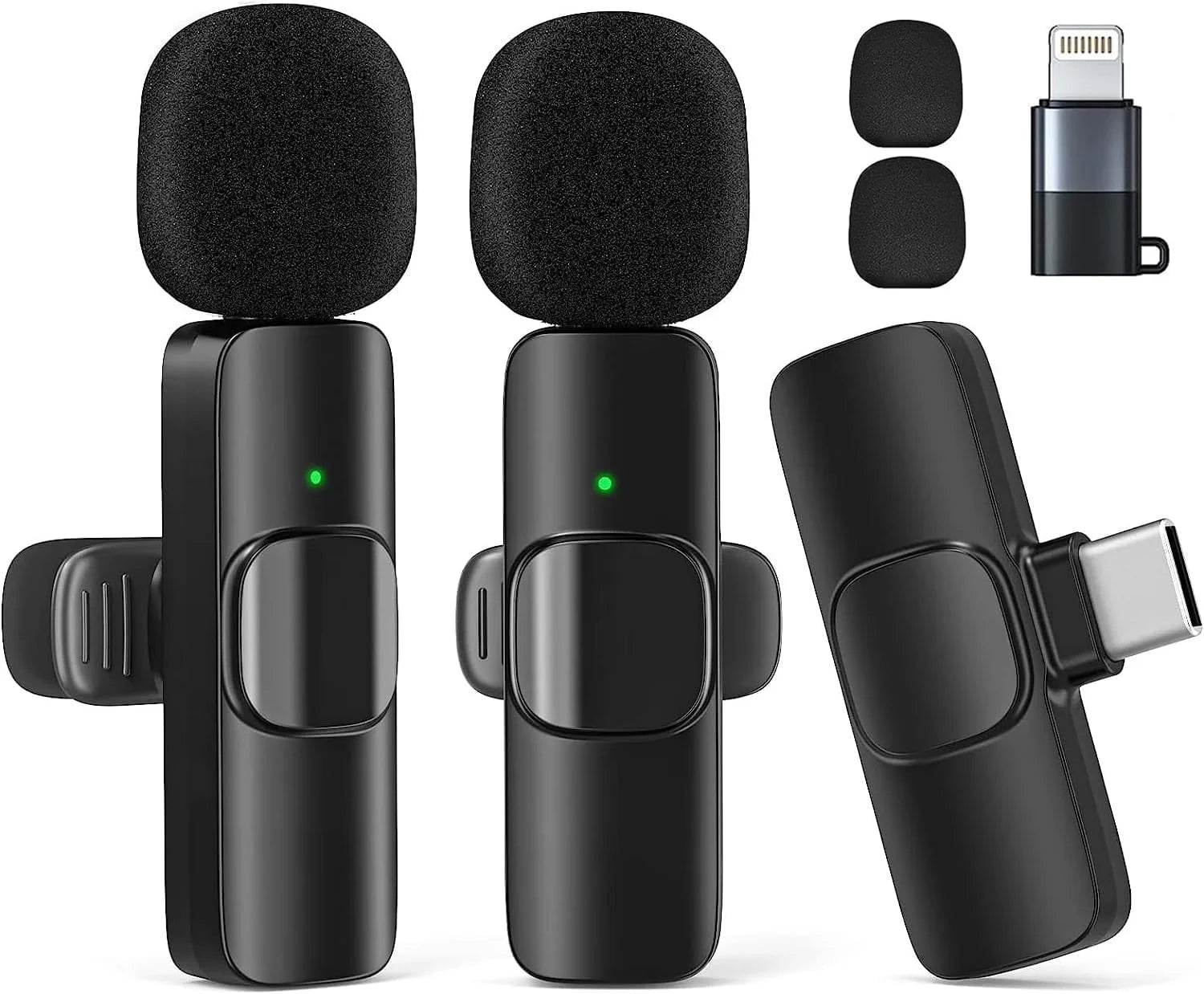 TikTok Wireless Lavalier Microphone for Iphone/Android/Ipad/Laptop,