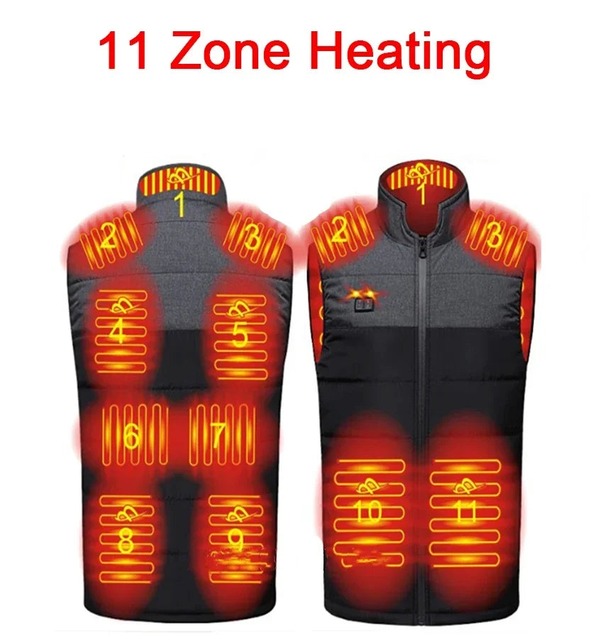 11 Areas Heated Jacket Vest